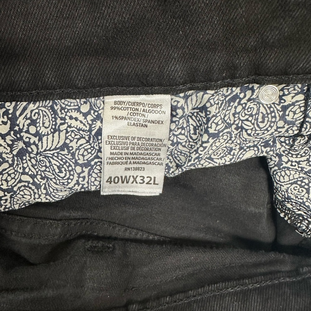 Cody James Black Jeans Men’s 40x32 Straight Fit Western Workwear - Picture 3 of 7